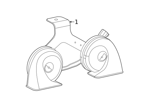 Horn for 2015 Jeep Cherokee #0