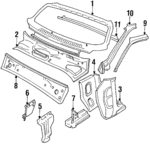 1315857 - Body: Windshield Frame for Volvo Image