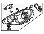 95863128422 - Electrical: Headlamp Assembly for Porsche: Cayenne Image