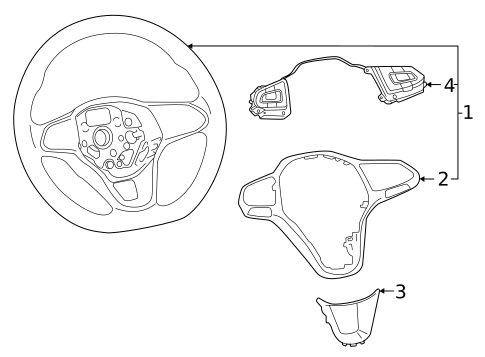 Steering Wheel for 2025 Volkswagen Tiguan #0