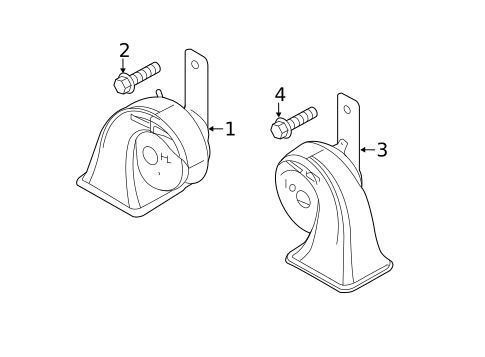 Horn for 2018 Mazda 6 #0