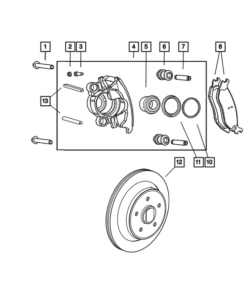 Rear Brakes for 2004 Jeep Wrangler #1
