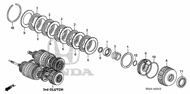 AT Clutch (3rd) (-'06) for 2005 Honda Odyssey #0