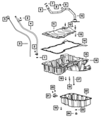 68027633AA - 3.0L Turbo Diesel; Engine: Bolt, Mounting for Jeep: Gladiator, Grand Cherokee, Liberty, Wrangler | Ram: 1500, 1500 Classic Image