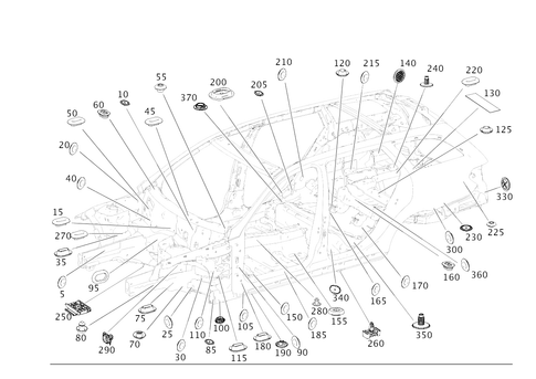 Expansion Plugs, Grommets for 2026 Mercedes-Benz E53 AMG #0