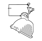 17705F0260 - : Upper Cover for Lexus: RX500h, TX500h, TX550h+ Image