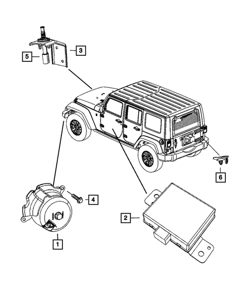 Horns for 2012 Jeep Wrangler #1