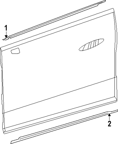 Exterior Trim - Front Door for 2024 Mercedes-Benz EQE AMG #0