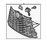 5310148C20 - Body: Grille Assembly for Lexus: RX350, RX500h Image