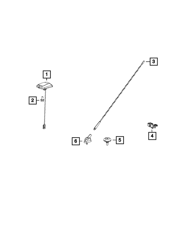 68169773AA - : Antenna Mast for Mopar Image