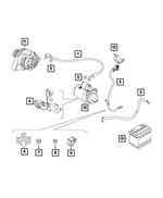 6106165AA - Electrical: Nut for Fiat: 500X | Jeep: Renegade | Ram: ProMaster City Image