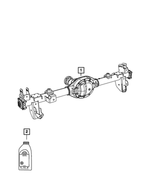 68639147AA - Rear Axle; Dana 200 MM; Differential and Drive Line: Service Rear Axle for Mopar Image