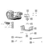 6102225AA - 8HP70; 8-Speed; Automatic Transmission: Hex Head Screw And Washer for Chrysler: 200, 300, Pacifica, Town &amp; Country | Dodge: Avenger, Challenger, Charger, Durango, Grand Caravan, Journey, Ram 1500 | Jeep: Grand Cherokee, Grand Cherokee WK, Wrangler | Ram: C/V Image