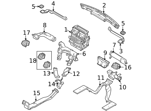 Ducts for 2009 Lincoln MKS #0