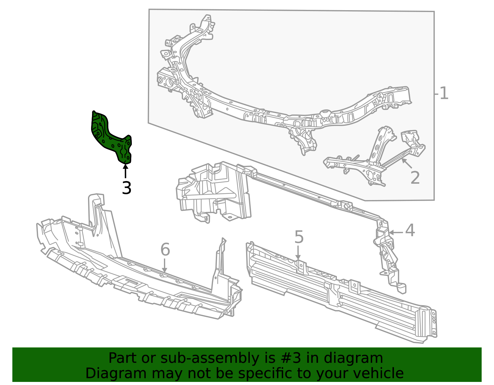 Side Brace 85643196 | OEM Parts Online