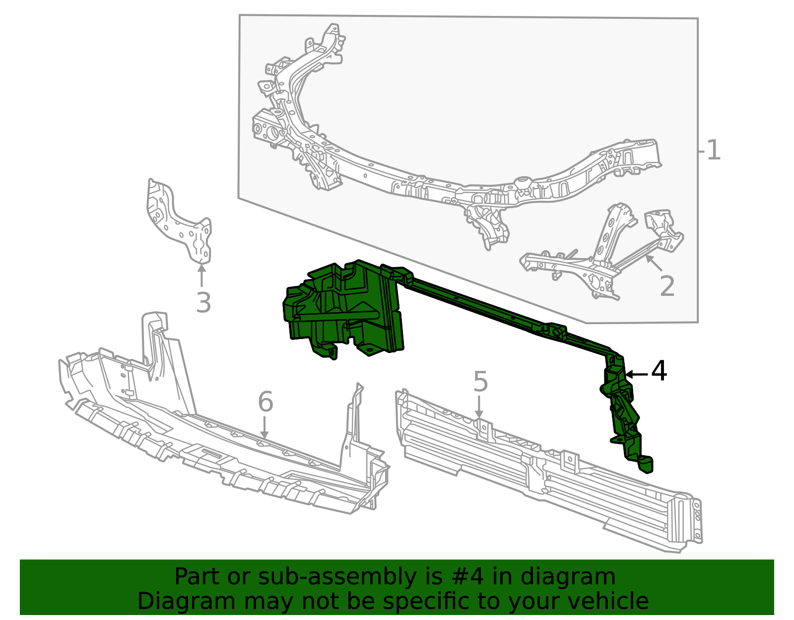 2024-2026 Chevrolet Equinox EV Upper Baffle 85677488 | TascaParts.com