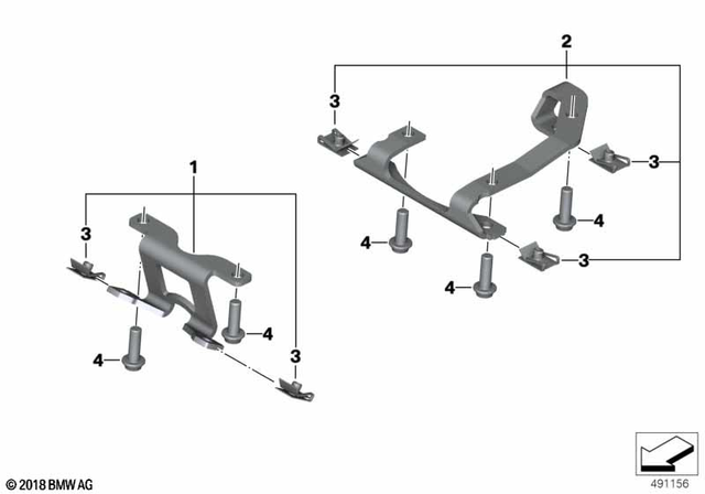 11848532937 - Engine: Bracket Front -  for BMW-Motorrad Image