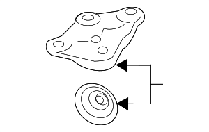 22326861571 - Engine: Lower Bracket for BMW: 540d xDrive, 540i, 540i xDrive, 640i xDrive Gran Turismo, 740i, 740i xDrive, 745e xDrive, 840i, 840i xDrive, 840i xDrive Gran Coupe, M240i xDrive, M3, M340i xDrive, M4, M440i xDrive, M440i xDrive Gran Coupe, M760i xDrive, X3, X4, X5, X6, X7 Image