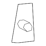 672840C010 - Body: Lift Gate Stopper for Toyota: Sequoia Image