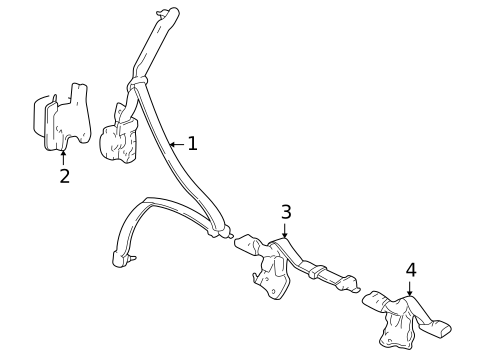 Seat Belt for 2001 Honda CR-V #0