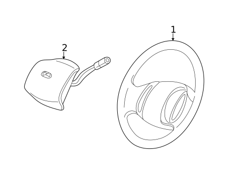 Steering Wheel & Trim for 2006 Lincoln Mark LT #0