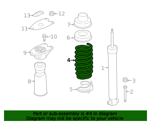 Genuine Coil Spring for 2014-2020 BMW | OEM Part# 33-53-6-855-952 | BMW ...