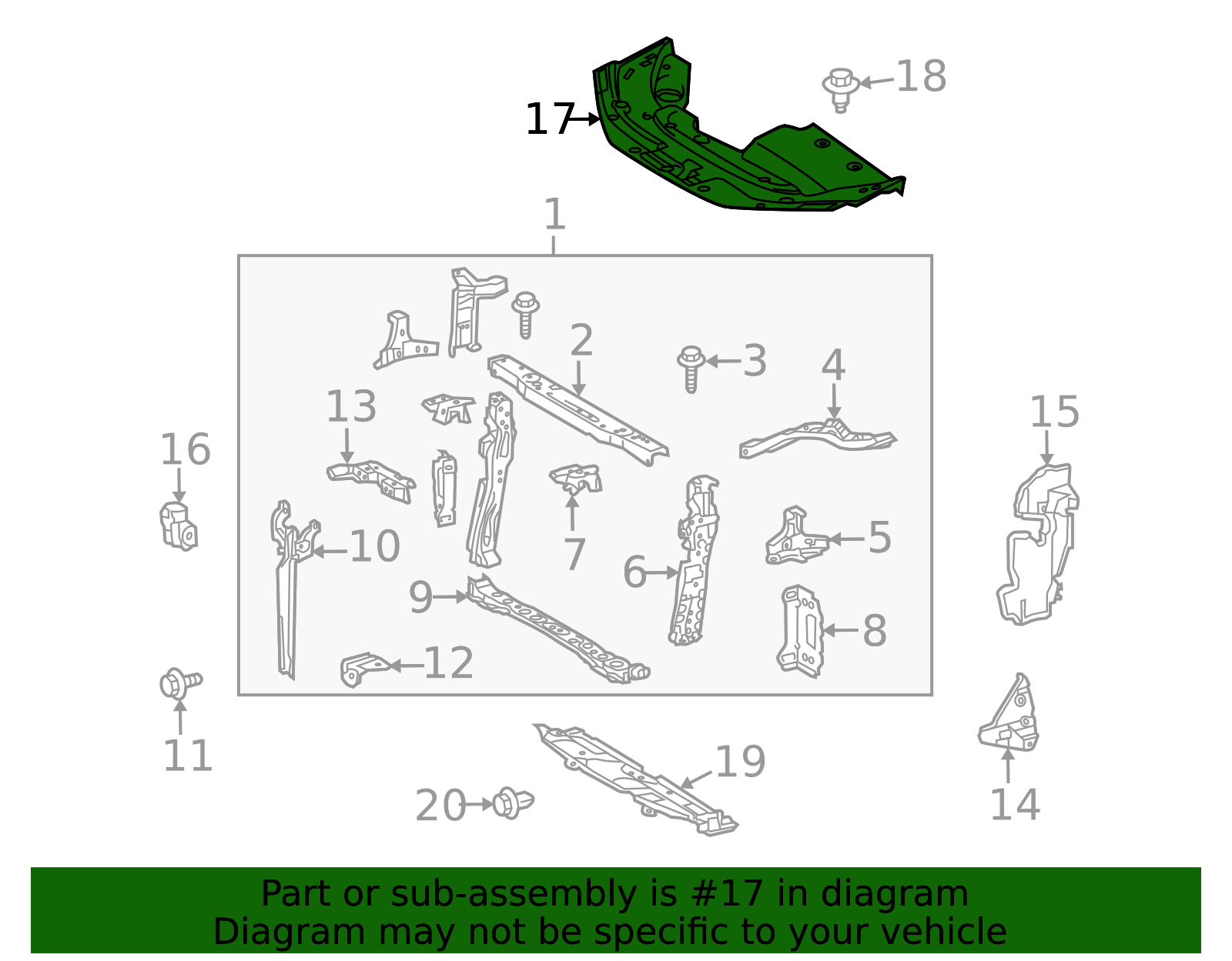 53295-75020 - High-Quality Radiator Support Baffle for 2010-2012 Lexus ...