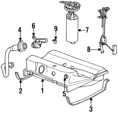 Fuel System Components for 1988 Chrysler LeBaron #0