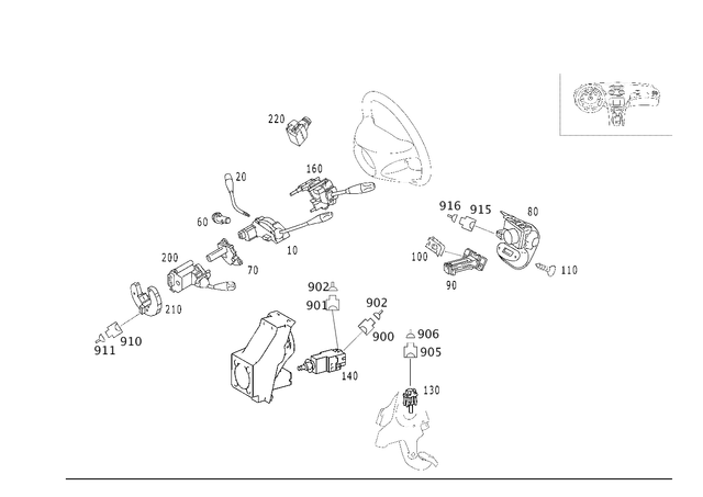 85452424 - Electrical Equipment and Instruments: Switch for Mercedes-Benz: CL500, CL55 AMG, E320, E500, E55 AMG, G55 AMG, S430, S55 AMG, SL500, SL55 AMG, SL550, SL600, SL63 AMG, SL65 AMG Image image