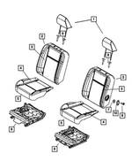 1FL811J3AA - Interior Trim: Front Headrest for Mopar Image