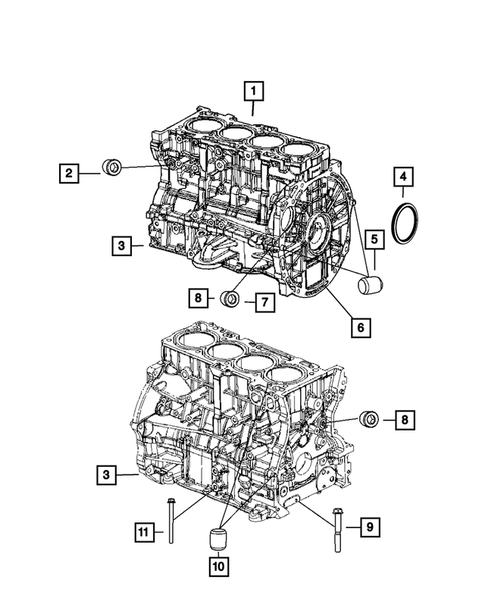 Cylinder Block for 2015 Jeep Compass #0