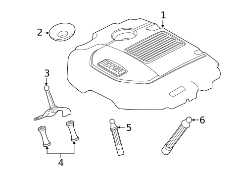 Engine Appearance Cover for 2018 Land Rover Range Rover #0