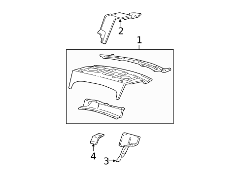 Rear Upper Body for 2000 Lincoln LS #0