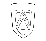 XW7Z16720AB - Body: Emblem for Ford: Crown Victoria Image