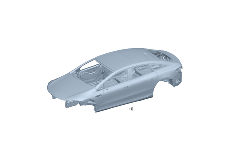 Body-in-White for 2026 Mercedes-Benz EQS 580 #0