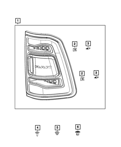 Lamps, Interior and Exterior for 2021 Ram 1500 #17