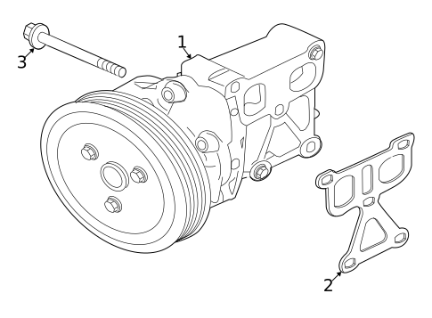 Water Pump for 2014 Mitsubishi Outlander #0