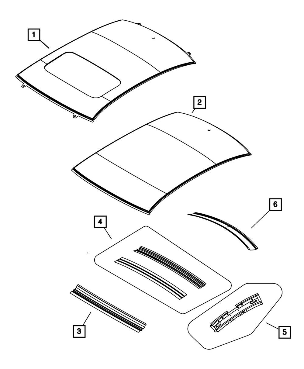 Roof Panel - Mopar (5074470AH)