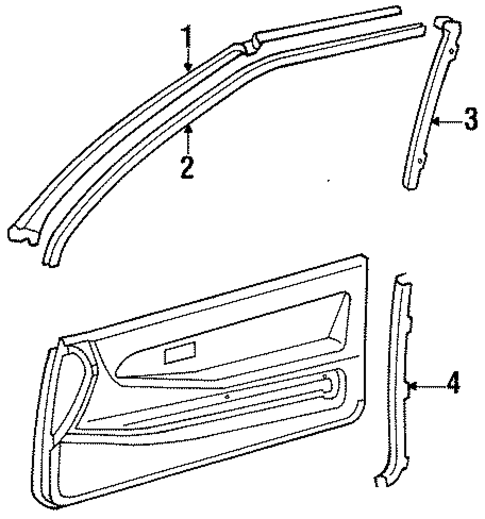 Interior Trim - Pillars for 1987 Toyota Tercel #0