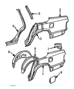 3526155 - Body: Outer Panel for Volvo: 740, 760 Image