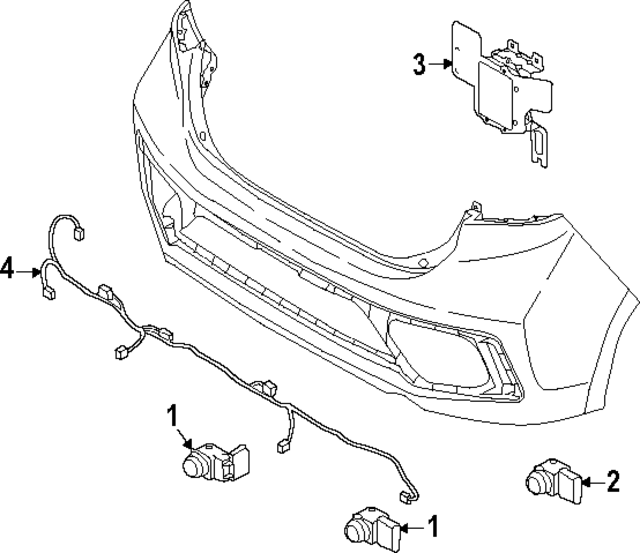 99311PI100CA - : Park Sensor for Hyundai Image