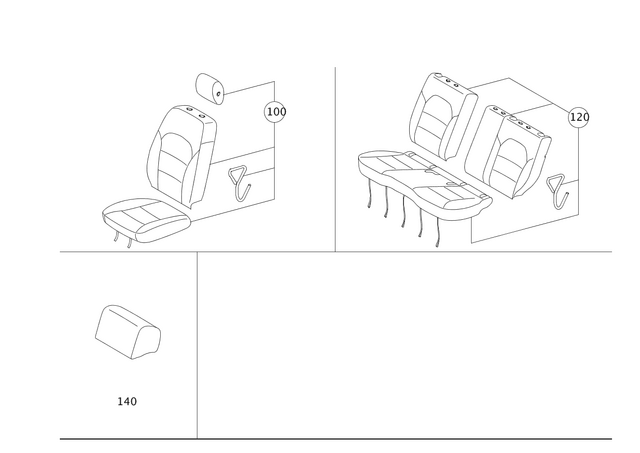 2469700500 - Seat Accessories: Slipcover for Mercedes-Benz Image