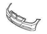 51117170053 - Body: Bumper Cover for BMW: 325i, 325xi, 328i, 328xi, 330i, 330xi, 335i, 335xi Image
