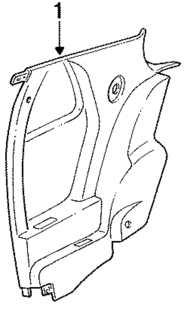 DV36KD5 - Body: Quarter Trim for Mopar Image