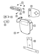 55055270 - Electrical: Tail Stop Backup Lamp, Right for Mopar Image