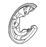 PAC615611A - : Brake Dust Shield for Porsche: Macan Image