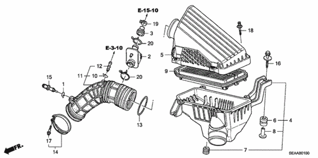 Air Cleaner for 2008 Acura TSX #0