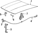 E8LY16612A - Body: Hood for Lincoln: Mark VII Image