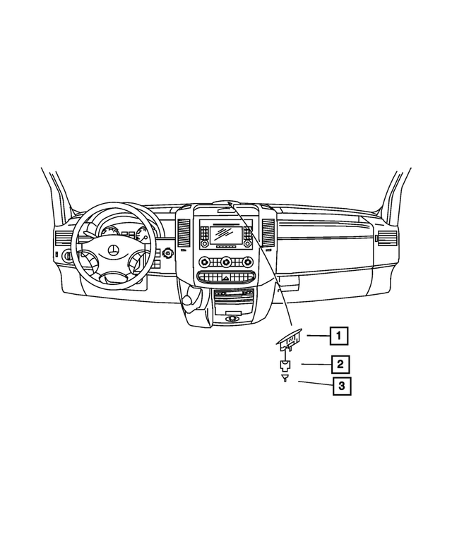 68010513AA - Instrument Panel and Radios and Consoles: Parking Assist Display for Mopar Image