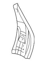3B9809612A - Body: Inner Pillar Reinforcement for Volkswagen: Passat Image